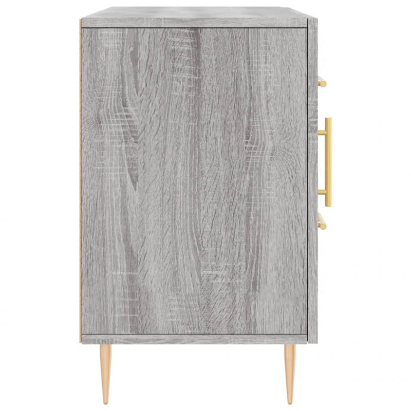 Komoda, szary dąb sonoma, 100x36x60 cm, materiał drewnopochodny