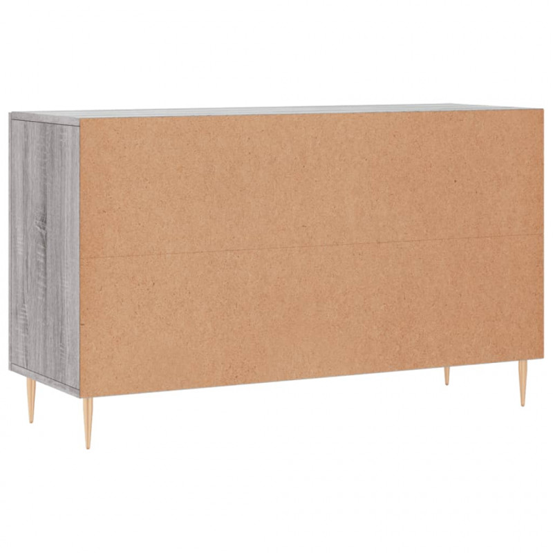 Komoda, szary dąb sonoma, 100x36x60 cm, materiał drewnopochodny