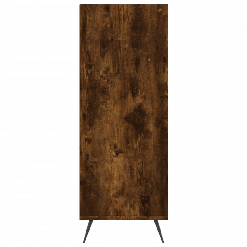Regał, opalany dąb, 69,5x32,5x90 cm, materiał drewnopochodny