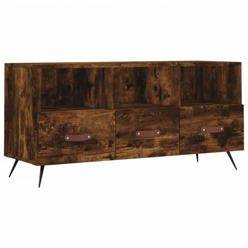 Szafka pod TV, przydymiony dąb, 102x36x50 cm