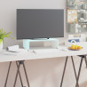 Podstawka pod monitor / TV, zielone szkło, 40x25x11 cm