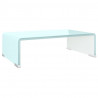 Podstawka pod monitor / TV, zielone szkło, 40x25x11 cm