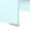 Podstawka pod monitor / TV, zielone szkło, 40x25x11 cm