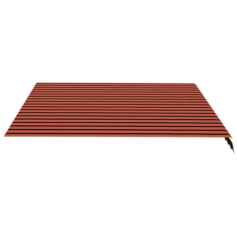 Zapasowa tkanina na markizę, pomarańczowo i brązowa, 4x3,5 m