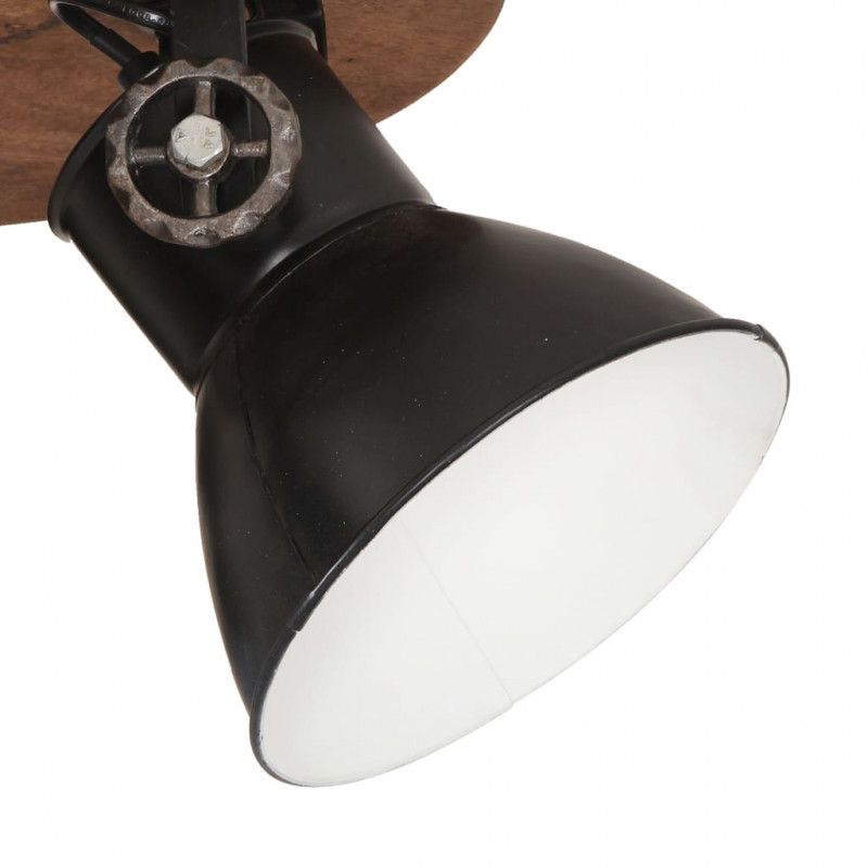 Industrialna lampa sufitowa, 25 W, czarna, 42x27 cm, E27