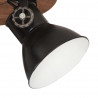 Industrialna lampa sufitowa, 25 W, czarna, 42x27 cm, E27