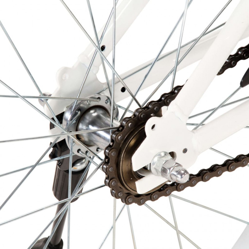 Rower dla dzieci, 20 cali, różowo-biały