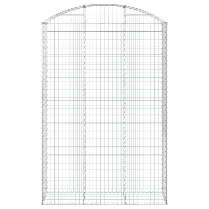 Łukowaty kosz gabionowy 150x50x220/240 cm, galwanizowane żelazo