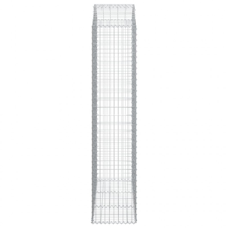 Łukowaty kosz gabionowy 150x50x220/240 cm, galwanizowane żelazo