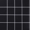 Poduszka na ławkę ogrodową, czarna krata, 200x50x3 cm