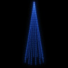 Choinka do montażu na maszcie, 732 niebieskich diod LED, 500 cm
