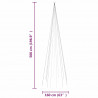 Choinka do montażu na maszcie, 732 niebieskich diod LED, 500 cm