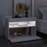 Szafki TV z oświetleniem LED, 2 szt., białe, 60x35x40 cm