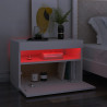Szafki TV z oświetleniem LED, 2 szt., białe, 60x35x40 cm
