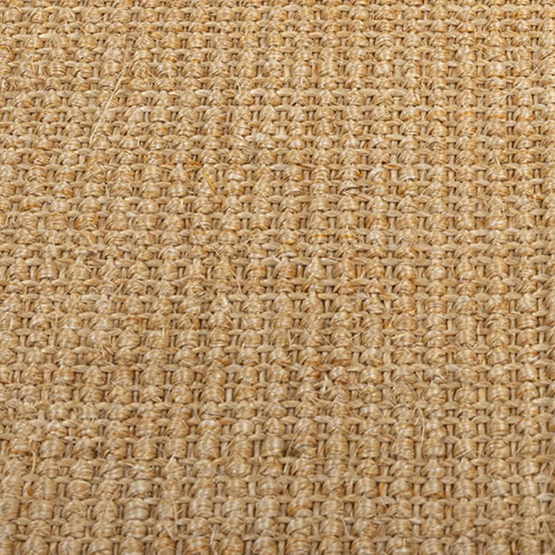 Dywanik, naturalny sizal, 80x150 cm, czarny