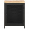 Szafka nocna, 40 x 30 x 53 cm, lite, surowe drewno mango