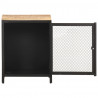 Szafka nocna, 40 x 30 x 53 cm, lite, surowe drewno mango
