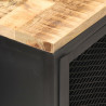 Szafka nocna, 40 x 30 x 53 cm, lite, surowe drewno mango