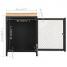 Szafka nocna, 40 x 30 x 53 cm, lite, surowe drewno mango