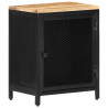 Szafka nocna, 40 x 30 x 53 cm, lite, surowe drewno mango