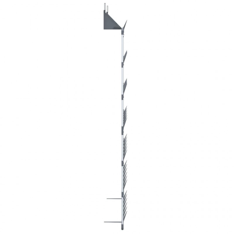 Wieszak na buty, srebrny, 66x13x139 cm