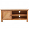 Szafka pod TV, 103 x 36 x 46 cm, lite drewno dębowe