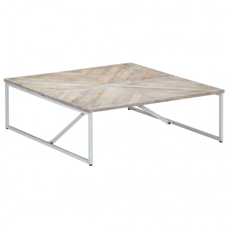 Stolik kawowy, 110 x 110 x 36 cm, lite drewno mango