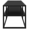 Szafka pod telewizor, czarna z czarnym szkłem, 120x40x40 cm