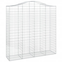 Łukowaty kosz gabionowy 200x50x200/220 cm, galwanizowane żelazo