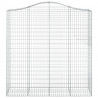 Łukowaty kosz gabionowy 200x50x200/220 cm, galwanizowane żelazo