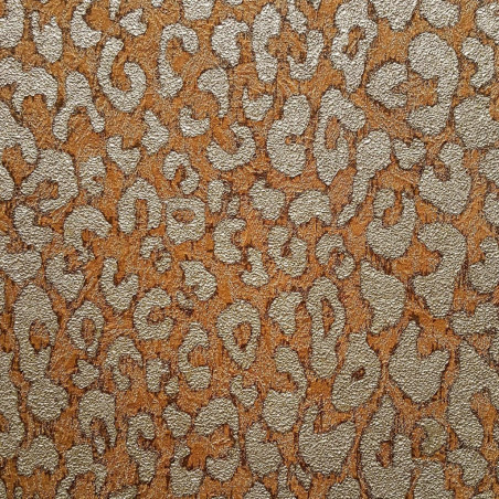 DUTCH WALLCOVERINGS Tapeta w cętki leoparda, brązowa