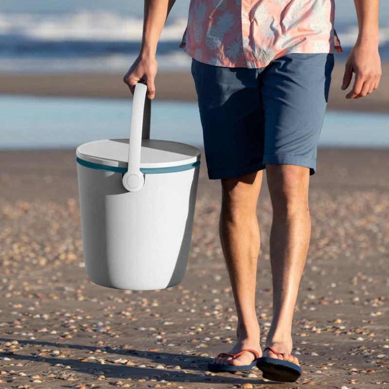 Keter Stolik z lodówką Go Bar, biel i morski niebieski