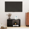 Szafka pod TV, czarna, 60x24x32 cm, materiał drewnopochodny