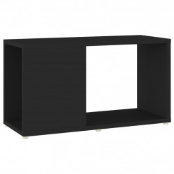 Szafka pod TV, czarna, 60x24x32 cm, materiał drewnopochodny