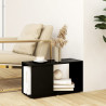 Szafka pod TV, czarna, 60x24x32 cm, materiał drewnopochodny