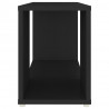 Szafka pod TV, czarna, 60x24x32 cm, materiał drewnopochodny