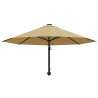 Parasol ścienny na metalowym słupku, 300 cm, kolor taupe