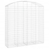 Łukowaty kosz gabionowy 200x50x200/220 cm, galwanizowane żelazo