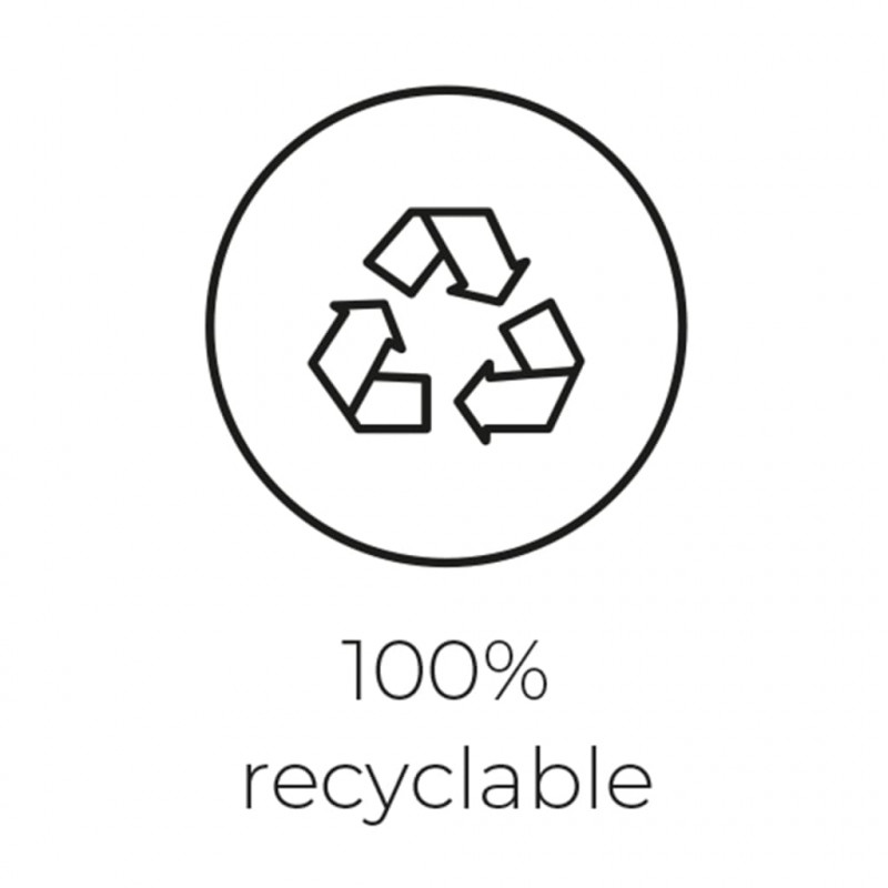 Capi Owalna donica Nature Rib, 54 x 52 cm, ciemnobrązowa