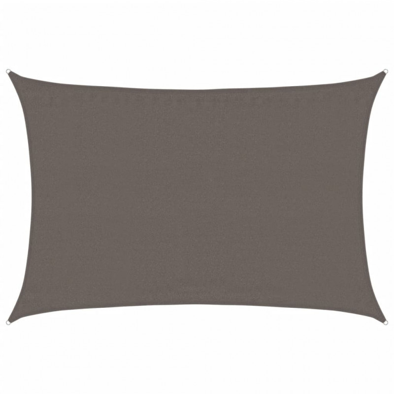 Żagiel przeciwsłoneczny, 160 g/m², antracytowy, 3,5x5 m, HDPE