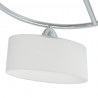 Lampa sufitowa, 5 żarówek E14, klosze w kształcie elipsy, 200 W