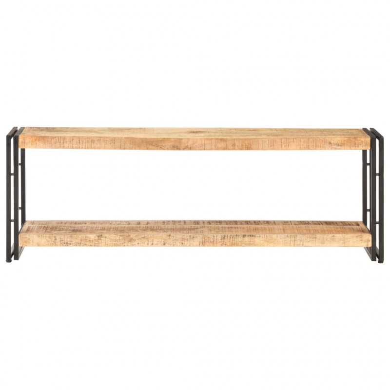 Szafka pod TV, 120x30x40 cm, surowe drewno mango