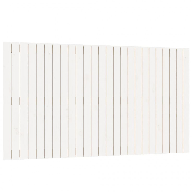 Wezgłowie łóżka, białe, 159,5x3x90 cm, lite drewno sosnowe