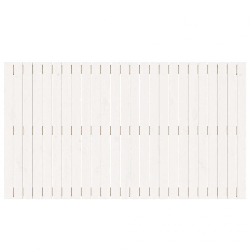 Wezgłowie łóżka, białe, 159,5x3x90 cm, lite drewno sosnowe