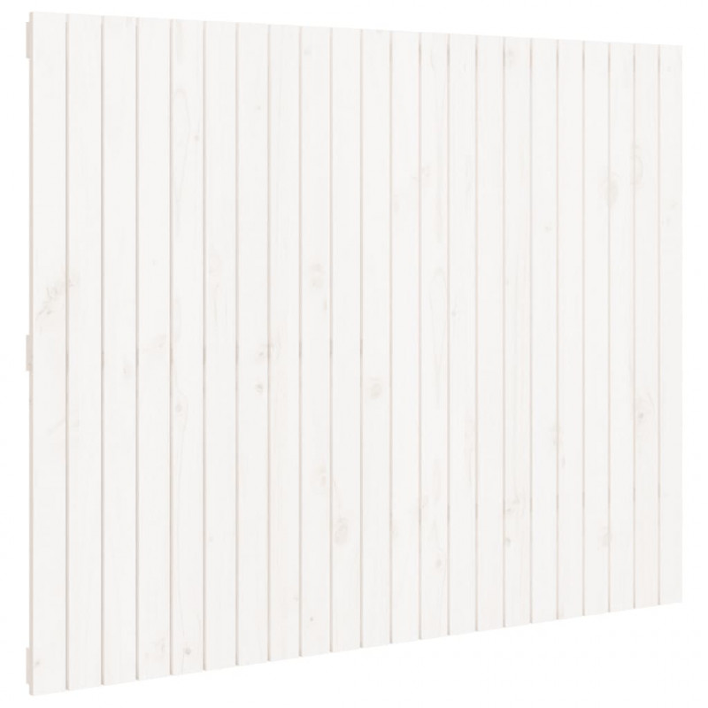 Wezgłowie łóżka, białe, 140x3x110 cm, lite drewno sosnowe