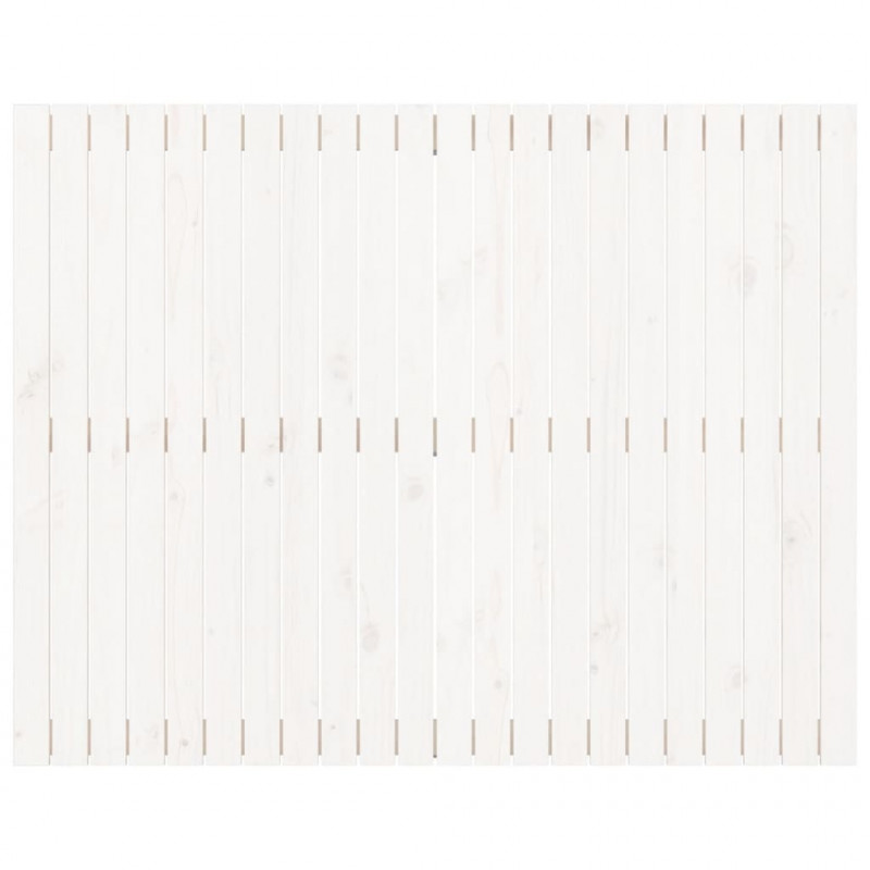 Wezgłowie łóżka, białe, 140x3x110 cm, lite drewno sosnowe