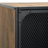 Szafka pod telewizor, rustykalny brąz, 105x36x47cm, metal i MDF