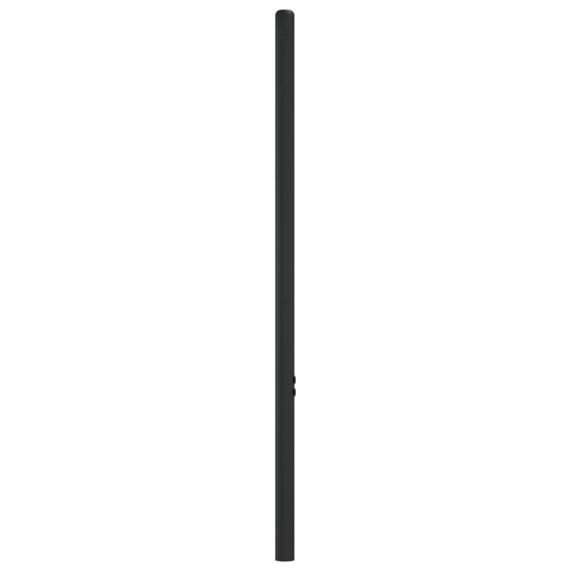 Metalowe wezgłowie, czarne, 75 cm