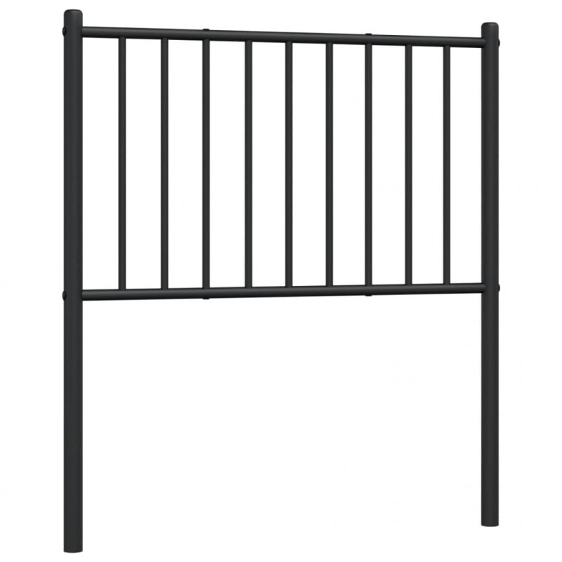 Metalowe wezgłowie, czarne, 75 cm