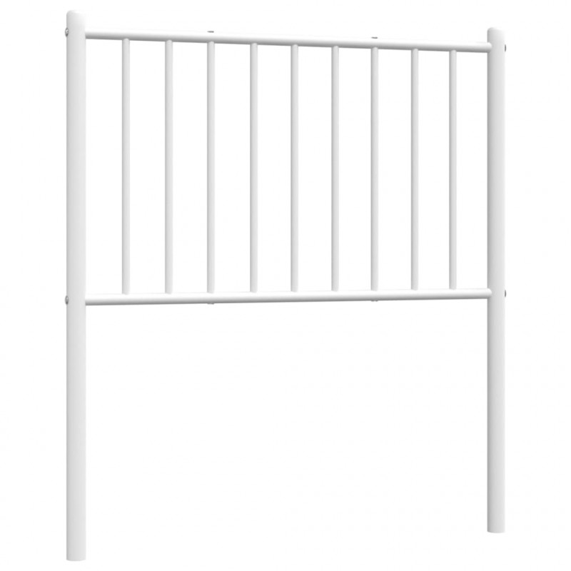 Metalowe wezgłowie, białe, 75 cm